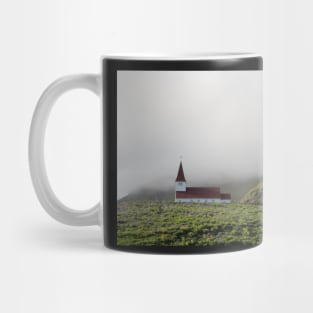 Icelandic Church in the Fog Mug